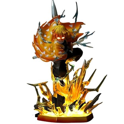 Zenitsu Lightning Action Figure 40cm – Demon Slayer Light-Up Collector Statue