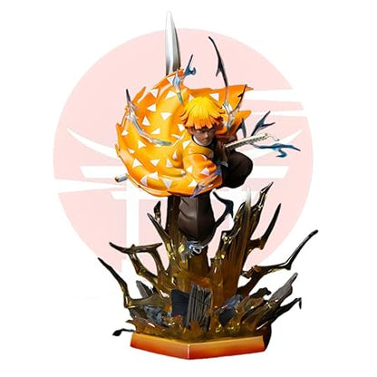 Zenitsu Lightning Action Figure 40cm – Demon Slayer Light-Up Collector Statue