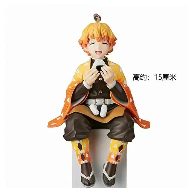 Zenitsu Agatsuma Sitting Demon Slayer Figure – 15 cm Anime Collectible