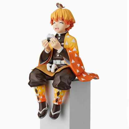 Zenitsu Agatsuma Sitting Demon Slayer Figure – 15 cm Anime Collectible