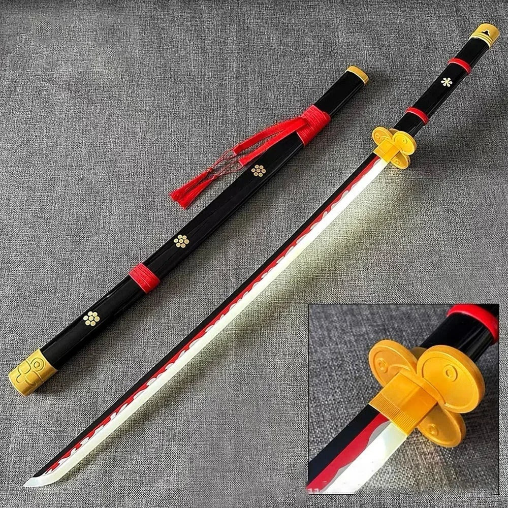 Zoro Enma Black Replica – One Piece Wooden Katana (104 cm Anime Cosplay)
