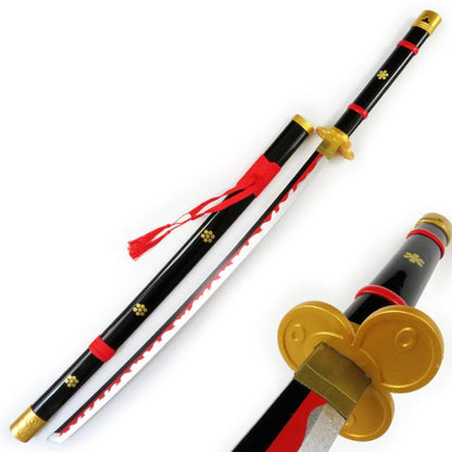 Zoro Enma Black Replica – One Piece Wooden Katana (104 cm Anime Cosplay)