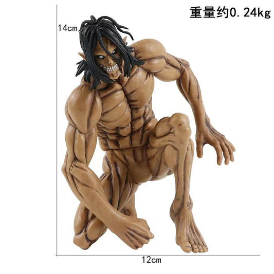 Eren Yeager Sitting Action Figurine – Attack on Titan Anime Collectible - Drakon Lifestyle India
