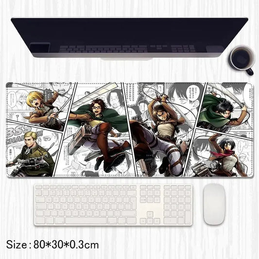 Attack on Titan Anime Extended Gaming Mouse Pad – 80×30 cm - Drakon Lifestyle India