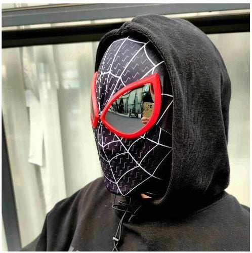 Black Venom Spider-Man Mask – Lycra Fabric Superhero Face Mask stretchable & Breathable