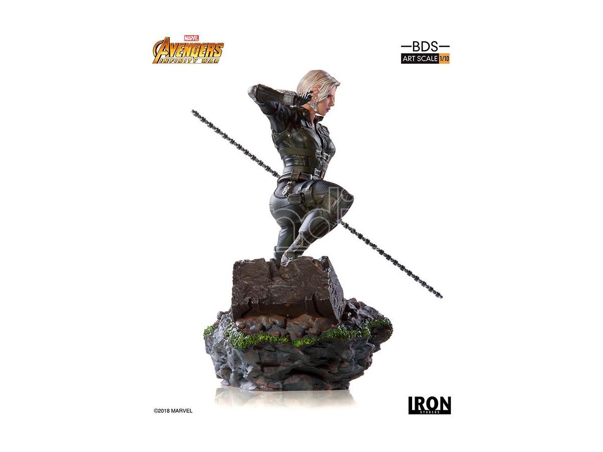 Black Widow Action Figure Statue with Combat Pose – Premium Collectible