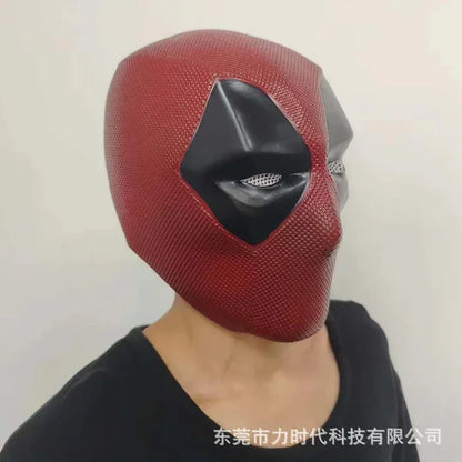 Deadpool Classic Cosplay Mask – Red & Black Superhero Face Mask