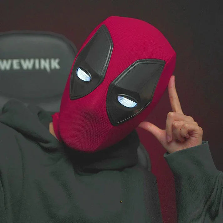 Deadpool Touch Sensor LED Mask – Light-Up Eyes Cosplay