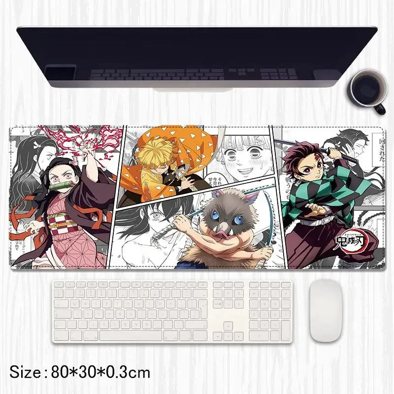 Demon Slayer Anime Extended Gaming Mouse Pad / Desk Mat – 80×30 cm - Drakon Lifestyle India