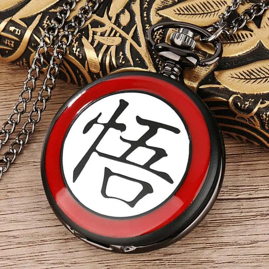 Demon Slayer Anime-Inspired Pocket Watch with Chain – Classic Vintage Design - Drakon Lifestyle India