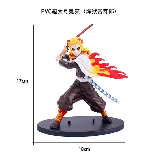 Rengoku Katana Attack Pose PVC Figure – 17 cm | Demon Slayer Flame Hashira - Drakon Lifestyle India