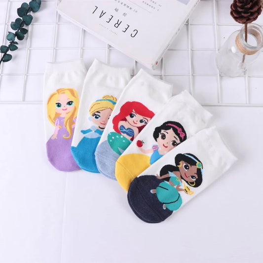 Disney Princess Ankle Socks Set (Pack of 5)