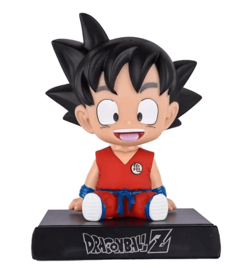 Young Goku Bobblehead with Mobile Holder | Dragon Ball Z Anime Car & Desk Decor - Drakon Lifestyle India