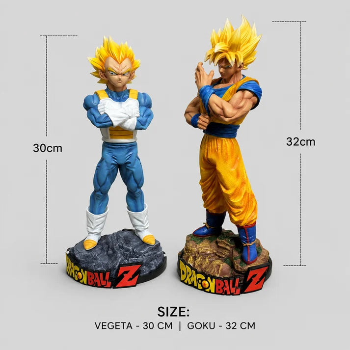 Dragon Ball Z Goku & Vegeta Super Saiyan Figures Set – 32 CM (2 PCS)