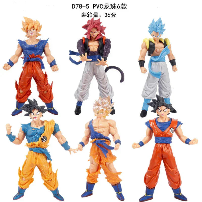 Set C- Dragon Ball Z Set of 6 Action Figures – 18.5 cm Collection - Drakon Lifestyle India