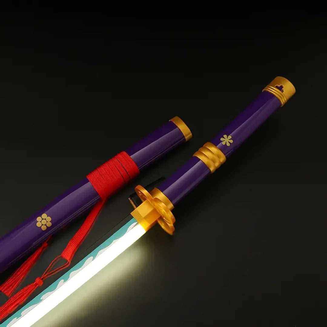 Zoro-Enma Anime **LED** Katana – Purple Cosplay Collectible Prop