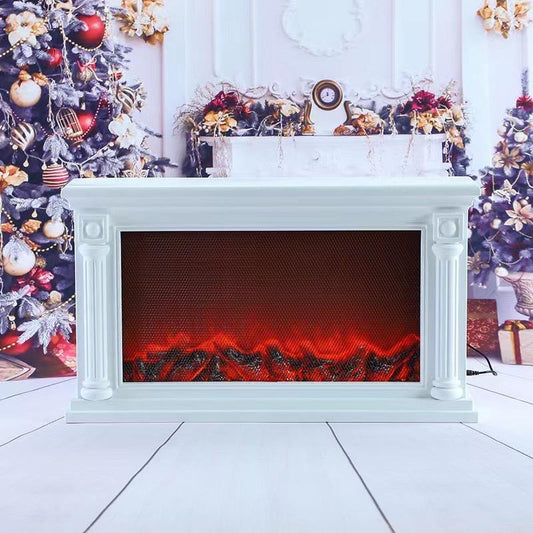 White Bonfire Fireplace Lamp for Home Decor - Drakon Lifestyle India