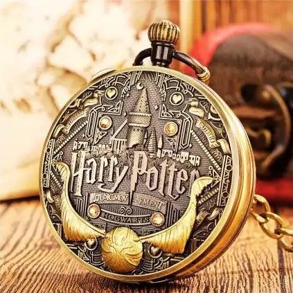 Harry Potter Golden Snitch Pocket Watch with Chain - Drakon Lifestyle India
