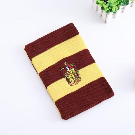 Harry Potter Inspired House Scarf Muffler with Emblem For Cosplay - Drakon Lifestyle India