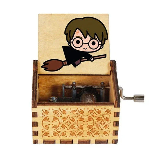 Harry Potter Wooden Hand-Crank Music Box | Wizarding Collectible - Drakon Lifestyle India