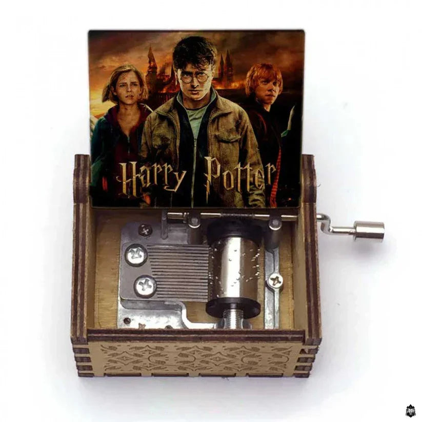 Harry Potter Wooden Hand-Crank Music Box | Wizarding Collectible - Drakon Lifestyle India