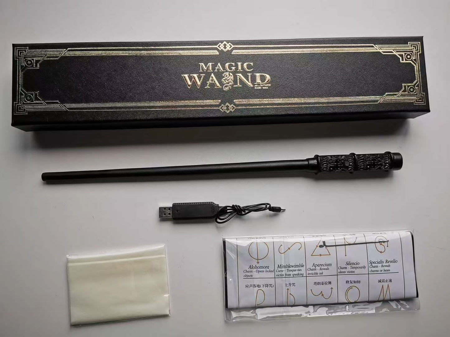 Harry Potter Fire Shooting Magic Wand 40 cm Rechargeable