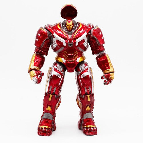 Hulkbuster Iron Armor 20 cm Die‑Cast Look Figure with Rocky Display Base – Red/Gold
