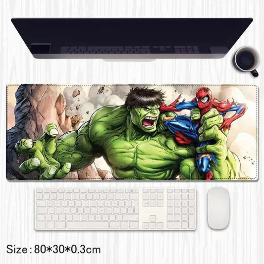 Hulk & Spider-Man Extended Gaming Mouse Pad / Desk Mat – 80×30 cm - Drakon Lifestyle India
