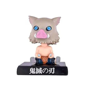 Inosuke Hashibira Bobblehead – 11 cm Demon Slayer Figure on Logo Base