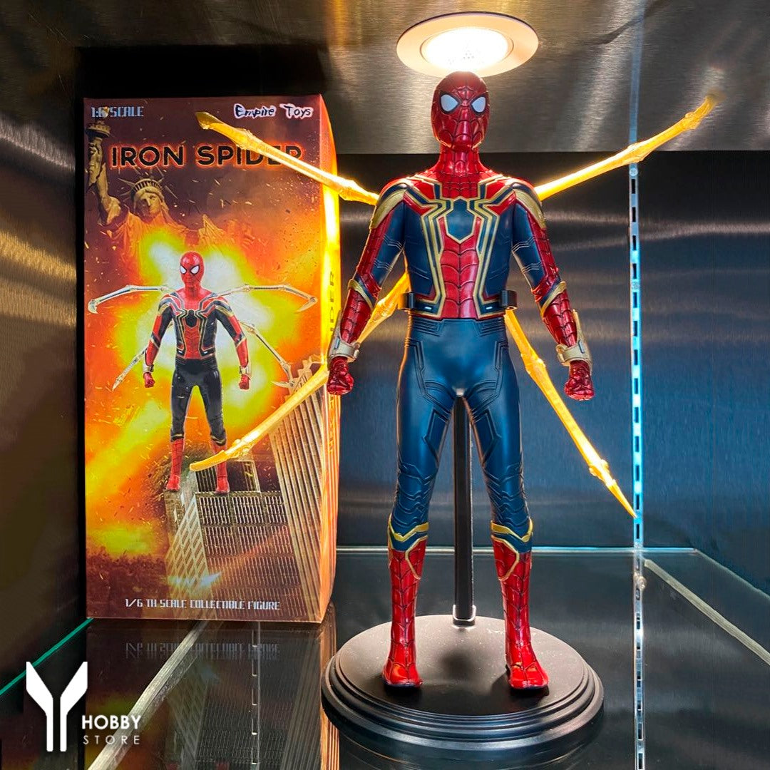 Marvel Iron Spider 18 cm Scale Action Figure with Gold Spider Legs – Infinity Saga