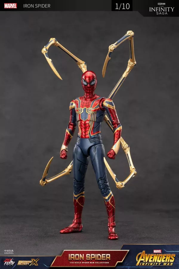 Marvel Iron Spider 18 cm Scale Action Figure with Gold Spider Legs – Infinity Saga