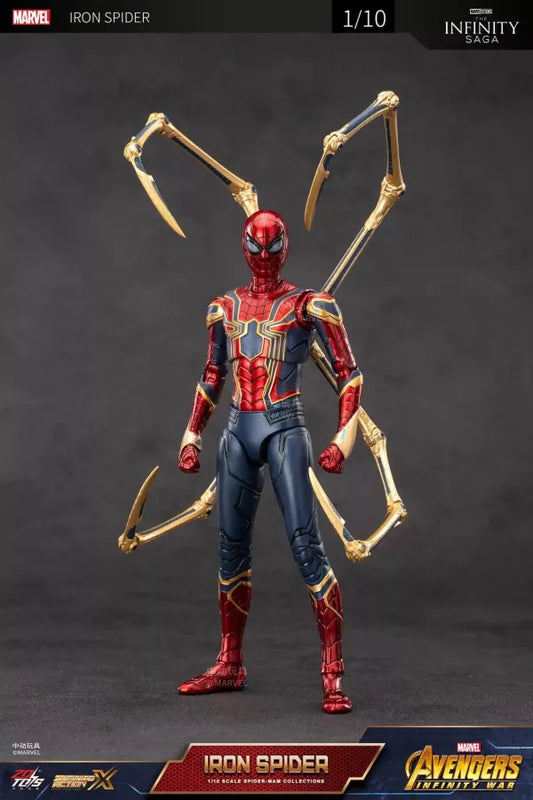 Marvel Iron Spider 18 cm Scale Action Figure with Gold Spider Legs – Infinity Saga