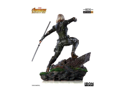 Black Widow Action Figure Statue with Combat Pose – Premium Collectible