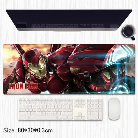 Iron Man Superhero Extended Gaming Mouse Pad / Desk Mat – 80×30 cm - Drakon Lifestyle India