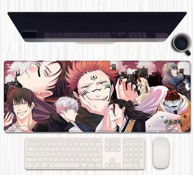 Jujutsu Kaisen Villains Mouse Pad – XL Anime Desk Mat (Sukuna, Mahito, Geto & More)