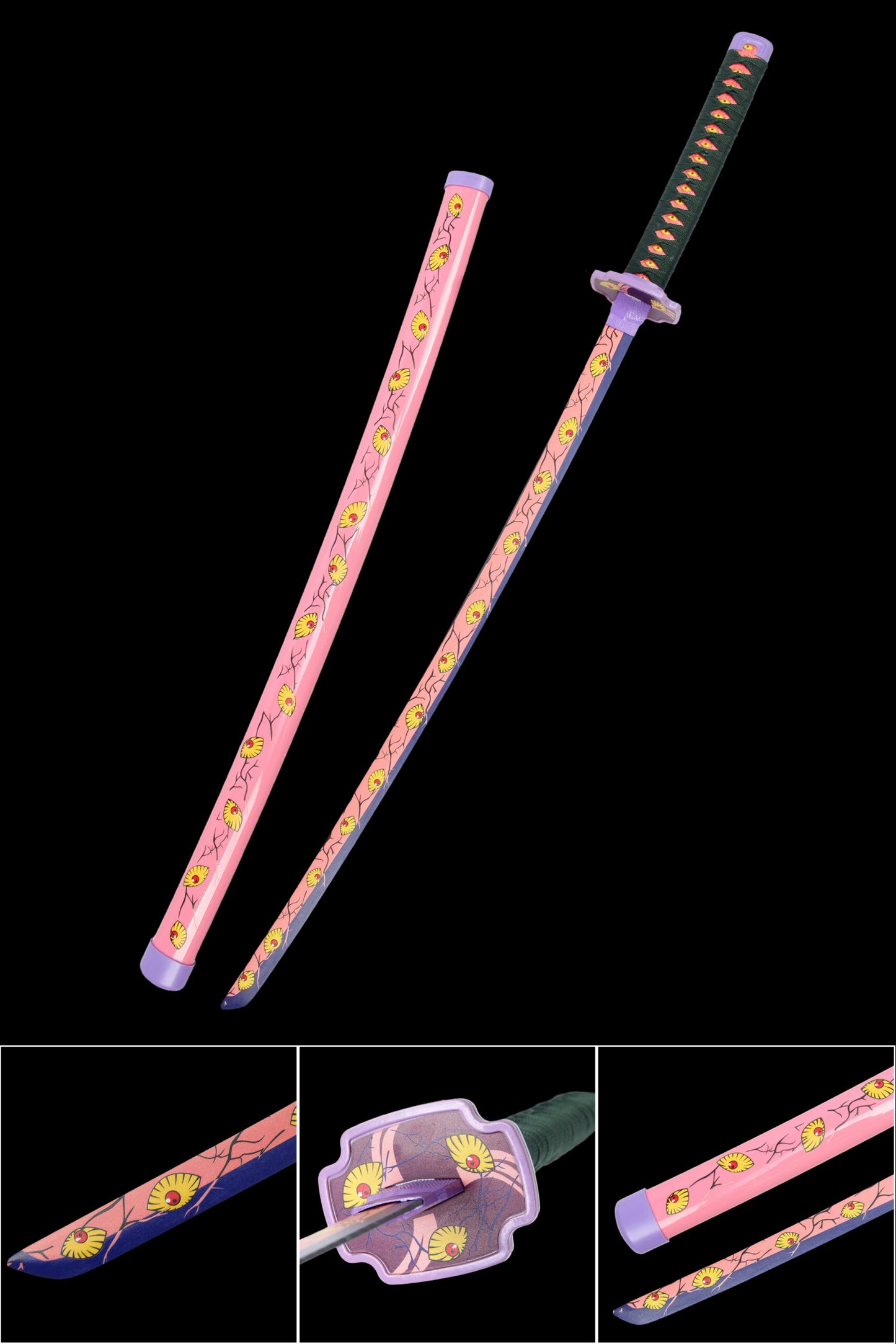 Kokushibo Moon Breathing Sword Replica – Demon Slayer Wooden Katana (104 cm)