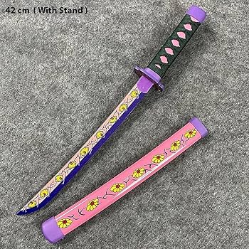 Demon Slayer Kokushibu Wooden Katana – 42 cm Anime Cosplay Collectible Prop