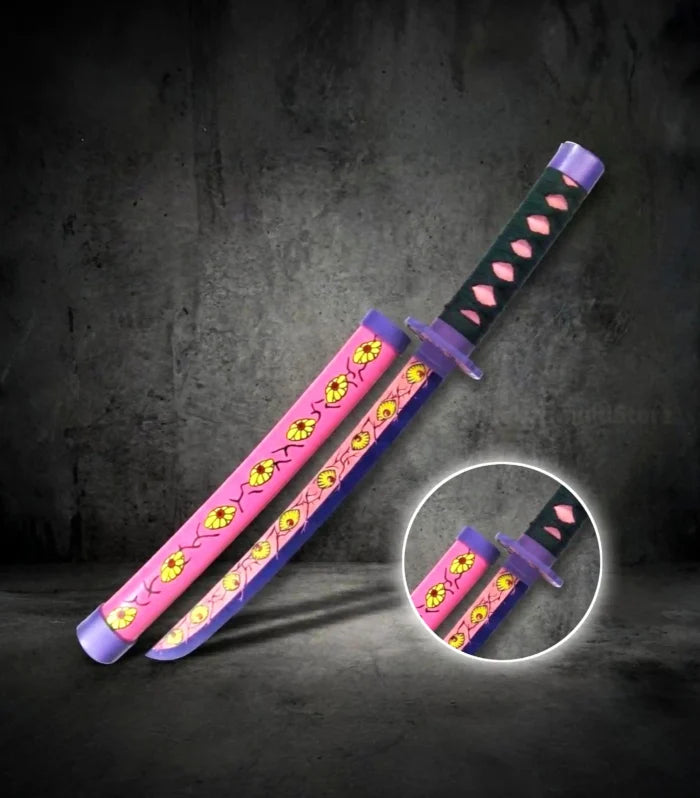 Demon Slayer Kokushibu Wooden Katana – 42 cm Anime Cosplay Collectible Prop