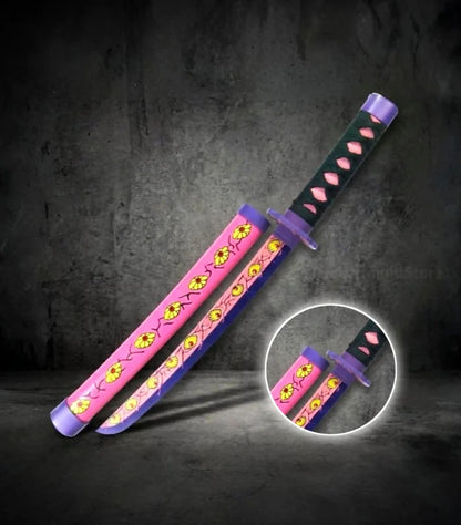 Demon Slayer Kokushibu Wooden Katana – 42 cm Anime Cosplay Collectible Prop
