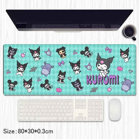 Kuromi Cartoon Extended Gaming Mouse Pad / Desk Mat – 80×30 cm - Drakon Lifestyle India