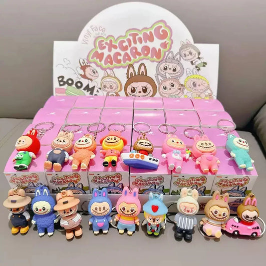 Labubu 3D Keychain Blind Box Series – Cute Cartoon Collectible Keychains - Drakon Lifestyle India