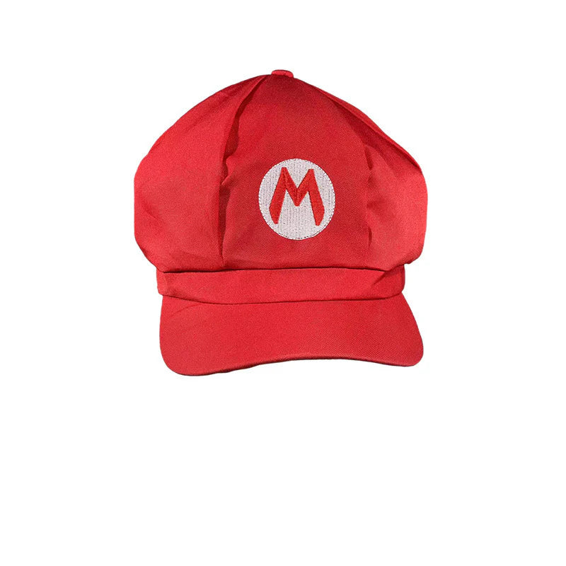 Mario Red Cap – Classic Gaming Cosplay Hat with M Logo