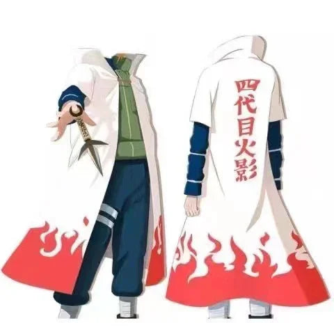 Minato Hokage Costume Cloak Robe – Naruto Cosplay Outfit - Drakon Lifestyle India