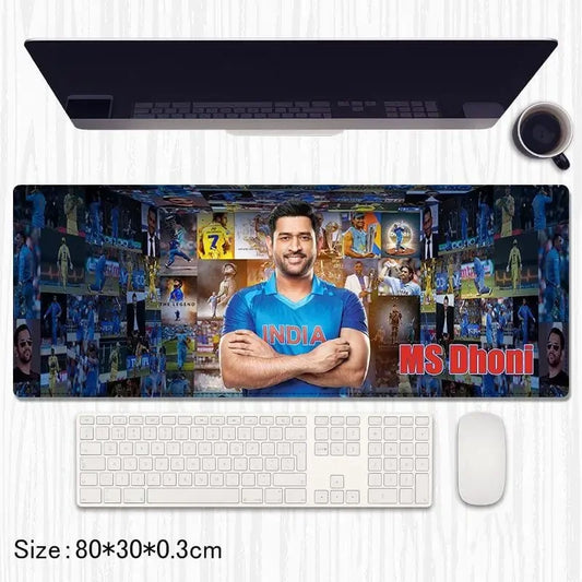 MS Dhoni Thala Extended Gaming Mouse Pad / Desk Mat – 80x30 cm | Cricketer Special Edition - Drakon Lifestyle India