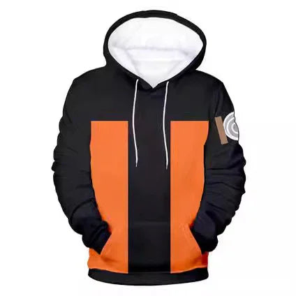 Naruto Uzumaki Cosplay Hoodie Jacket – Anime Costume for Men & Teens - Drakon Lifestyle India