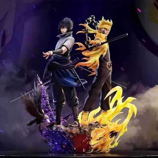 Naruto & Sasuke Dual Battle Statue – 37 CM Premium Anime Figure Set