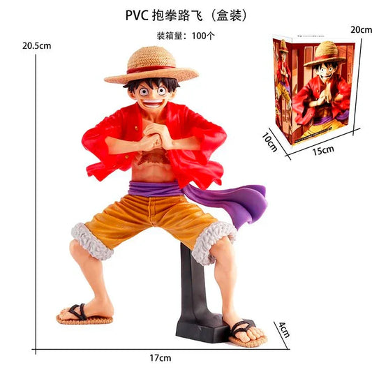 One Piece - Monkey D Luffy Fist Pose Action Figure – 20.5 cm - Drakon Lifestyle India
