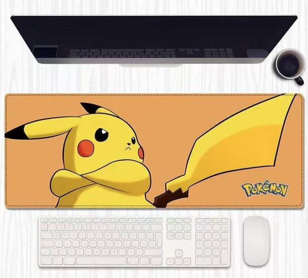 Pikachu Mouse Pad – XL Pokémon Desk Mat (Attitude Edition)