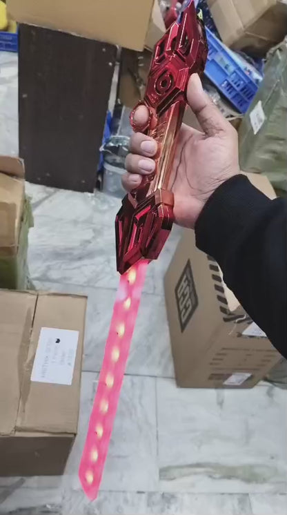 Dual LED Light Katana – Color Changing Sound Effect Cosplay Toy