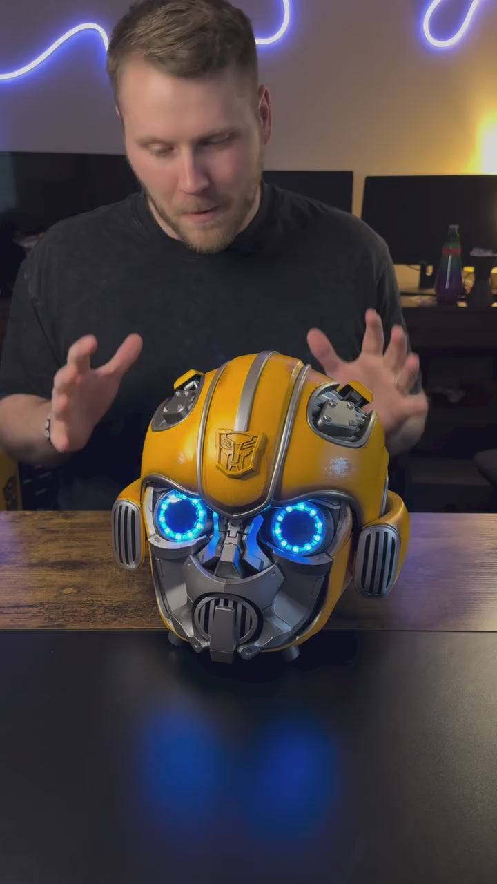 Killerbody 11 Scale Bumblebee Wearable Helmet and cannon blaster with Voice Control LED Lights